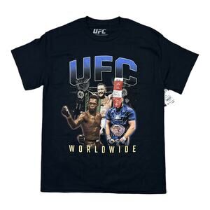 UFC Worldwide Championship Black Graphic T-Shirt